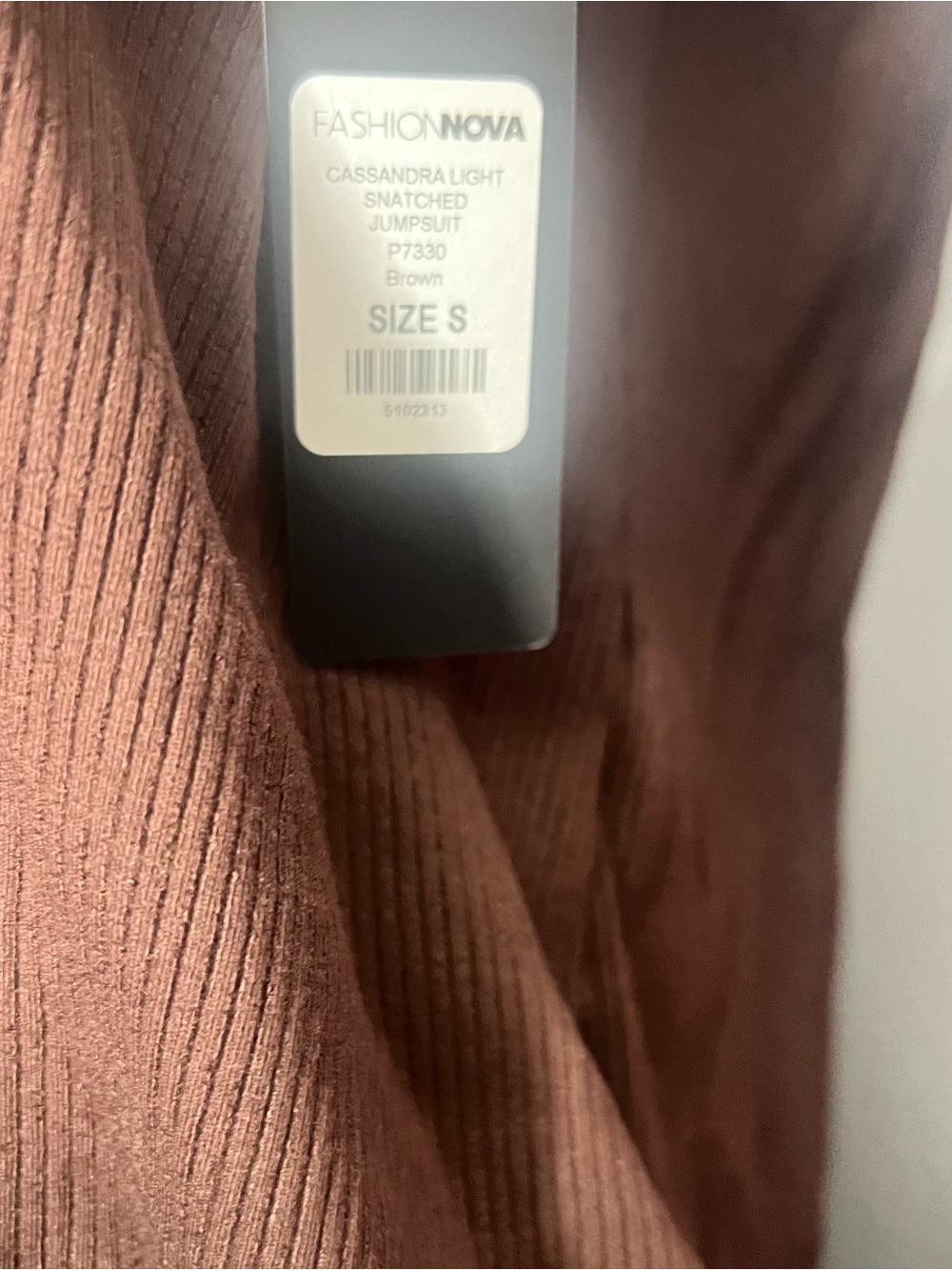 Fashion Nova Chocolate Halter Neck Jumpsuit - Picture 8 of 8